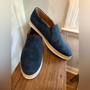 Peter Huber RESORT blue slip on drivers suede loafers EXCELLENT 13M